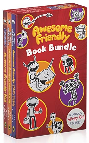 Awesome Friendly Book Bundle by Jeff Kinney NEW Paperback_Boxset