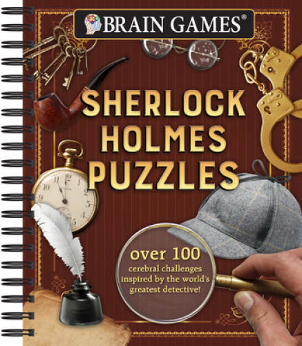 Brain GamesÂ® Sherlock Holmes Puzzles – Spiral-bound – GOOD