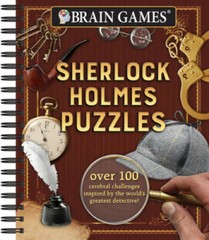 Brain GamesÂ® Sherlock Holmes Puzzles – Spiral-bound – GOOD