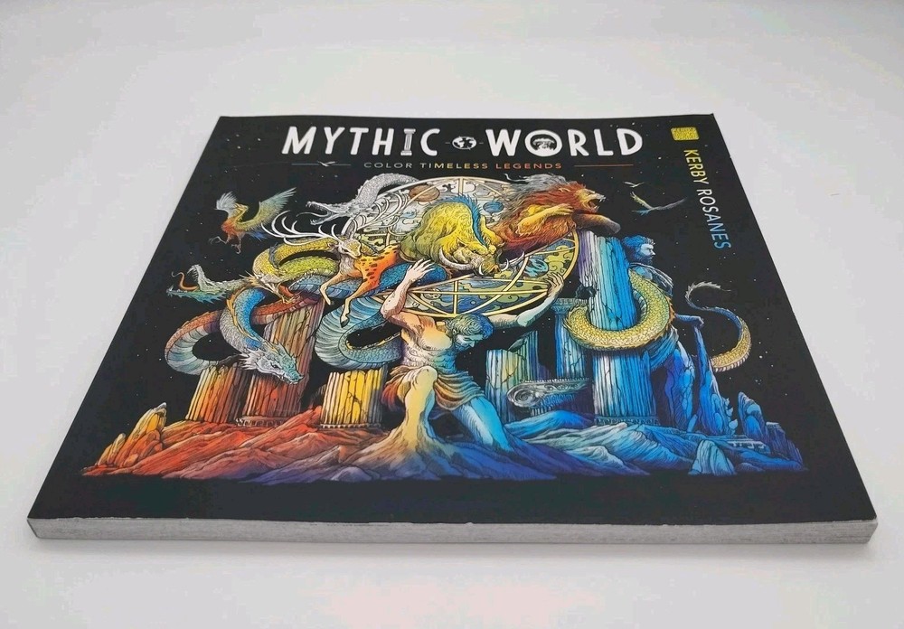 Mythic World Artist Coloring Book by Kerby Rosanes Paperback
