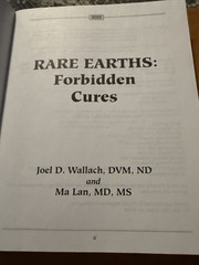 Rare Earths: Forbidden Cures, Ma Lan, Joel D. Wallach, PB New Other Health