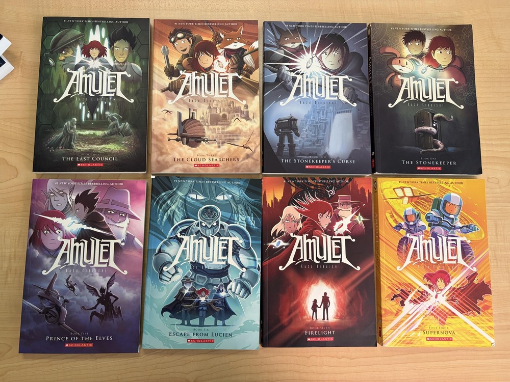 Amulet 8 Book Collection Boxed Set Kazu Kibuishi Scholastic Softcover