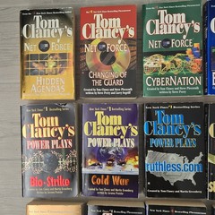 Tom Clancy Net Force Power Play Op-Center Lot of 19 paperback books as shown