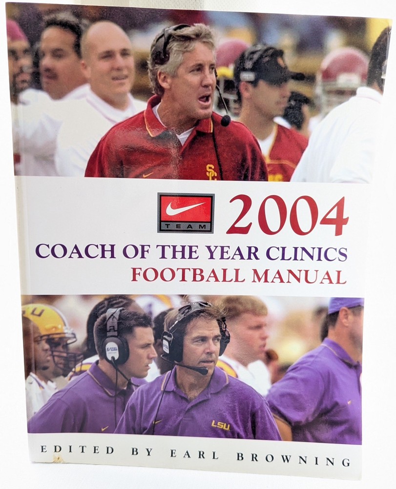 2004 Coach of the Year Clinics Football Manual Coaching Book