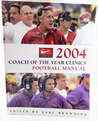 2004 Coach of the Year Clinics Football Manual Coaching Book
