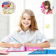 14 Pack Water Coloring Books,Water Doodle Book Toys,Reusable Water Painting Book