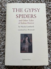 THE GYPSY SPIDERS and OTHER TALES of ITALIAN HORROR Nicola Lombardi Tartarus HC