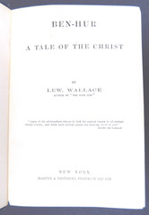 BEN-HUR A Tale of the Christ LEW WALLACE Hardcover 1880 1st edition 560 pages