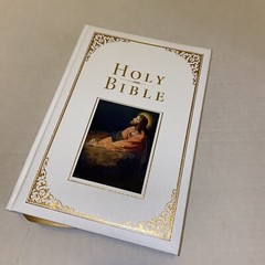 KJV Family Bible, Deluxe White Bonded Leather-Over-Board (Leather / Fine Binding