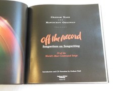 Graham Nash OFF THE RECORD (ill.) Illustrated plus CD Andrews McMeel Pub. 2002