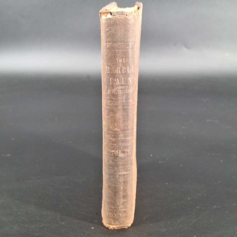 Antique 1860 Book The Marble Faun Monte Beni Nathaniel Hawthorne Volume II