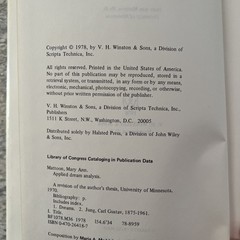 Vintage Applied Dream Analysis: A Jungian Approach psychoanalysis schizophrenia