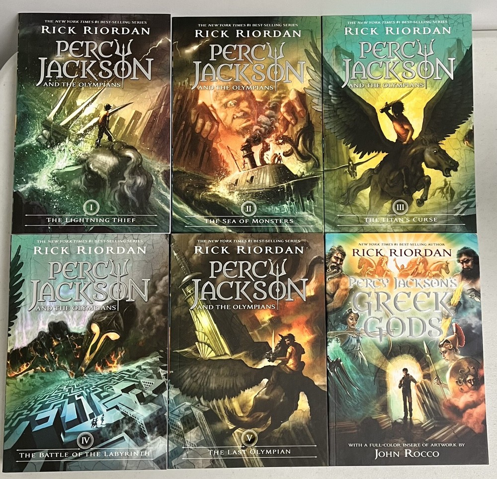 Percy Jackson and the Olympians 6 Book Paperback Set Brand New No Box
