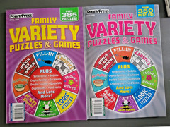 Lot of 2 Family Variety Puzzles & Games by Penny Press – Over 350 Puzzles Each!