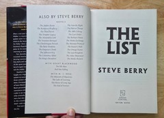 The List | Steve Berry | Hardcover | Thriller Suspense Novel | Good Condition