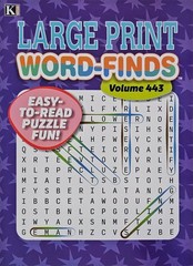 5 New Large Print Word-Finds Puzzle Books Kappa Games Vol #443-474 ~ Search,Hunt
