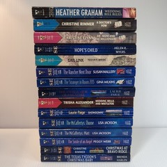 Contemporary Romance Paperback Book Graham Rimmer Flynn Mallery Jackson 15x