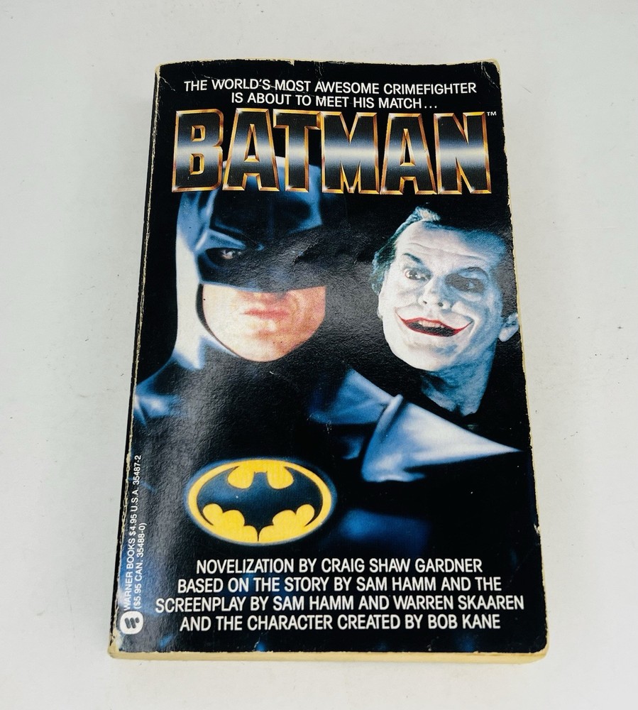 Batman Paperback Warner Books Craig Shaw Gardner Film/TV Adaptation 1989 GUC