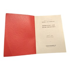 Theory and Problems of Hydraulics and Fluid Mechanics 1956 PB Schaum’s Series