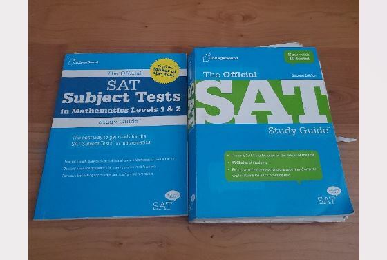 The Official SAT Study Guide by The College Board and Subject Tests in Math 1& 2
