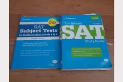 The Official SAT Study Guide by The College Board and Subject Tests in Math 1& 2