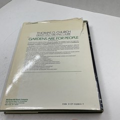 Gardens Are for People by Thomas D. Church & Thomas Church Hardcover 2nd Ed 1983