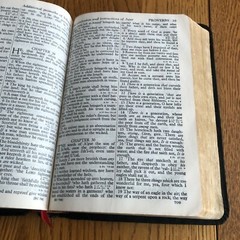 Holy Bible References Concordance Genuine Morocco Leather Black 1949