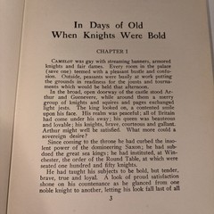 In Days of Old When Knights Were Bold by Mabel Cronise Jones 1913 Book