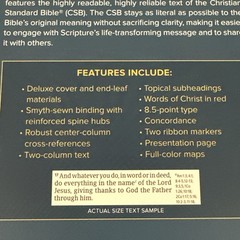 Holman CSB Ultrathin Reference Bible, Navy LeatherTouch, Deluxe Edition