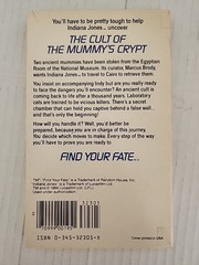 1-7 and 9 Indiana Jones Find Your Fate Adventure books