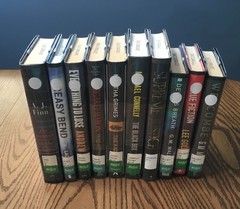 LOT OF 10 HARDCOVER MYSTERY NOVELS / DIFFERENT AUTHORS & TITLES / FIRST EDITIONS