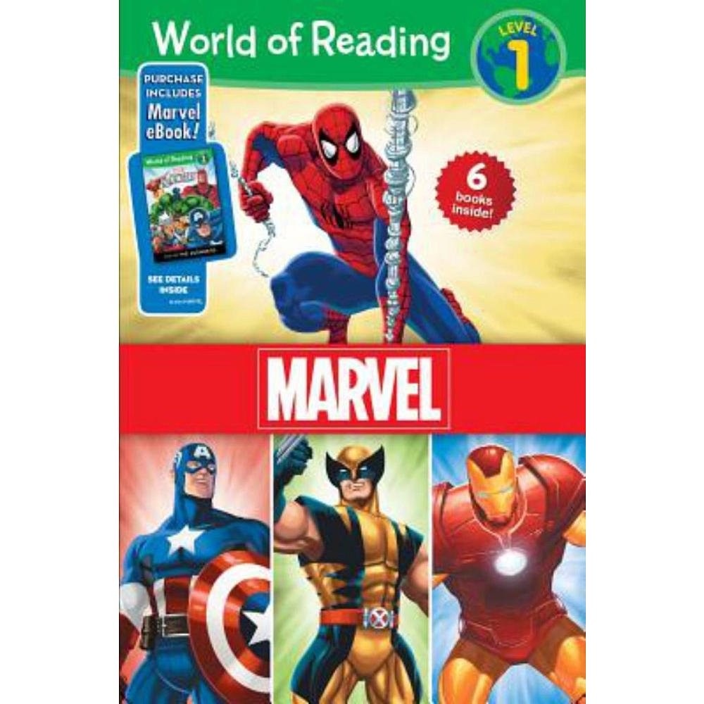World of Reading Marvel Boxed Set: Level 1 | Purchase Includes Marvel eBook!