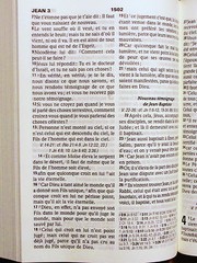 French Bible LARGE PRINT, Compact, Segond 1910 Grey Imitation Leather Red Letter