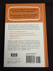 BenBella Books What the Heck Is EOS? by Wickman & Bouwer, 2017 Hardcover
