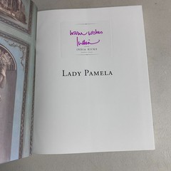 Lady Pamela by India Hicks SIGNED Autographed Hardcover Bookplate British Royalt