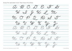 Cursive Workbook Writing Handwriting Practice Tracing Letters Ages 8 to 10
