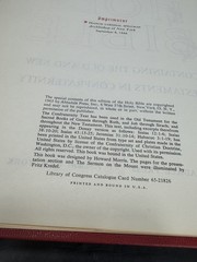 Holy Bible, Michelangelo Edition Confraternity & Douay Texts 9-8-1966 In Plastic