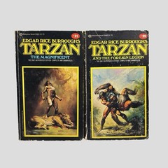 TARZAN Burroughs Ballantine Paperback Book Lot Of 11 1970s Vtg READ