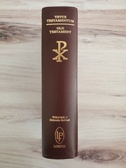 Bible Latin/English The Old Testament Volume 1 Vulgate & Challoner Rheims