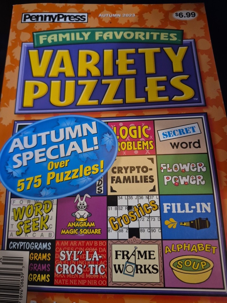 Family Favorites Variety Puzzles Autumn 2023