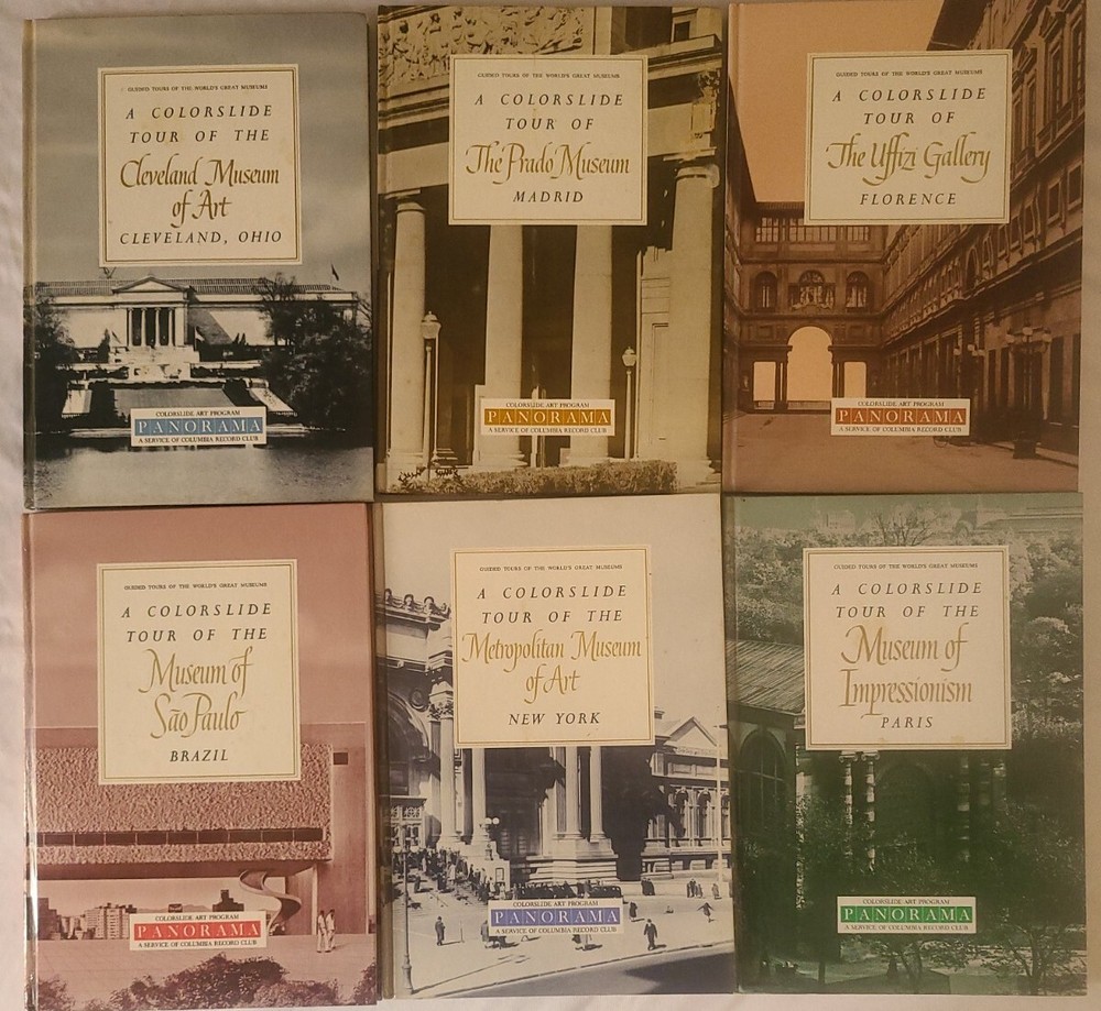 Panorama Colorslide Tour 1960 Books And Record Slides lot of 12 vintage