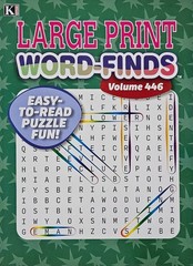 6 New Large Print Word-Finds Puzzle Books Kappa Games Vol #443-452 ~ Search,Hunt