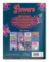 Flowers Coloring Book for adults Multicolor
