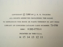 THE HOBBIT J. R. R. Tolkien Hardcover with Slipcase Houghton Mifflin 1966
