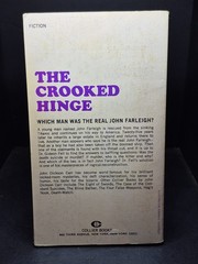The Crooked Hinge: Carr, John Dickson. Collier Books 5th Printing 1974