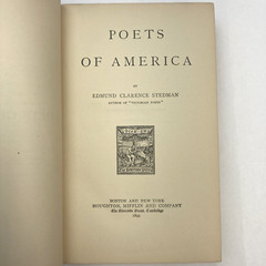 Rise of Poetry in America National Sentiment Emerson Poe Poets of America 1899