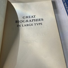 Reader’s Digest “Great Biographies in Large Type” Set of 2 Volumes 1994