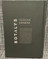 Botalys Korean Ginseng Mar Penas Martinez Hardcover Book 2023 Used