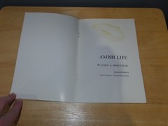 Vintage Amish Life by John A Hostetler (1960, Paperback) – 39 pages – Used/GC