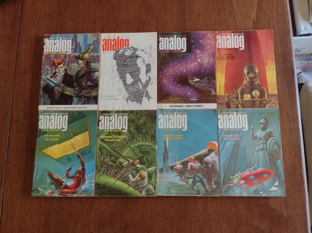 41 Vintage Analog Science Fiction Science Fact Lot Of 41 From 1965 – 1972